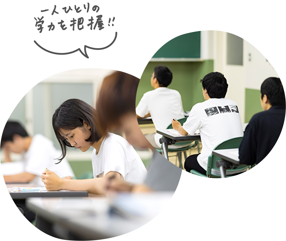 一人ひとりの学力を把握